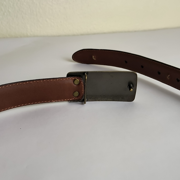 Stylish Black Belt with Ornate Gold Buckle - Picture 3 of 14